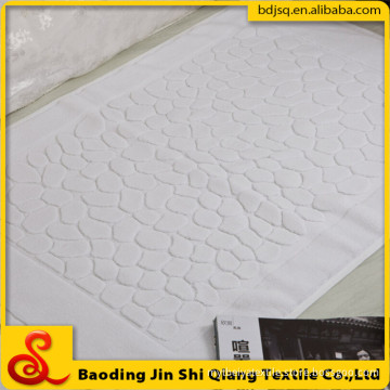 Wholesale White High Quality Jacquard Cotton Bath Mat